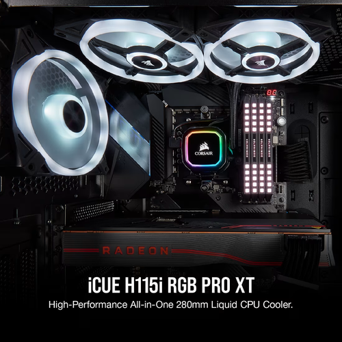 CORSAIR iCUE H115i RGB PRO XT Liquid CPU Cooler