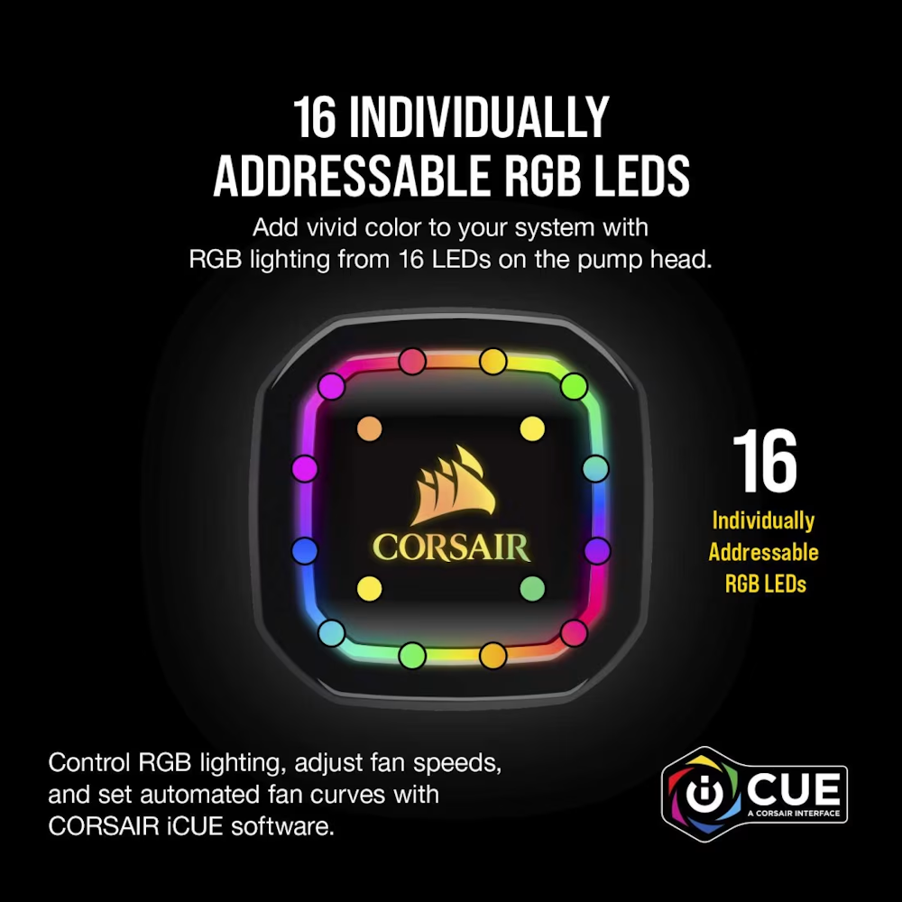 CORSAIR iCUE H115i RGB PRO XT Liquid CPU Cooler