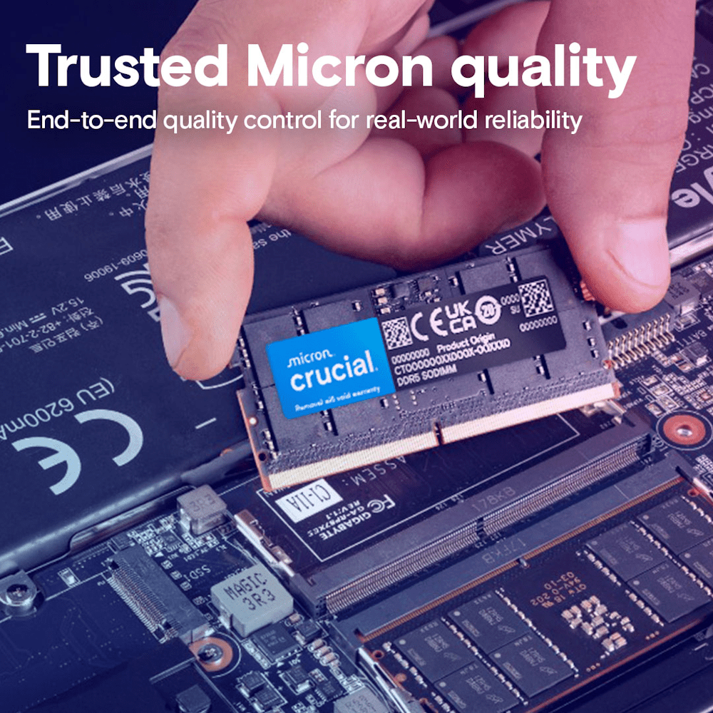 Crucial DDR5 32GB (1 x 32GB) 5600 MT/s CL46 SODIMM - 2 - Nano Komputer