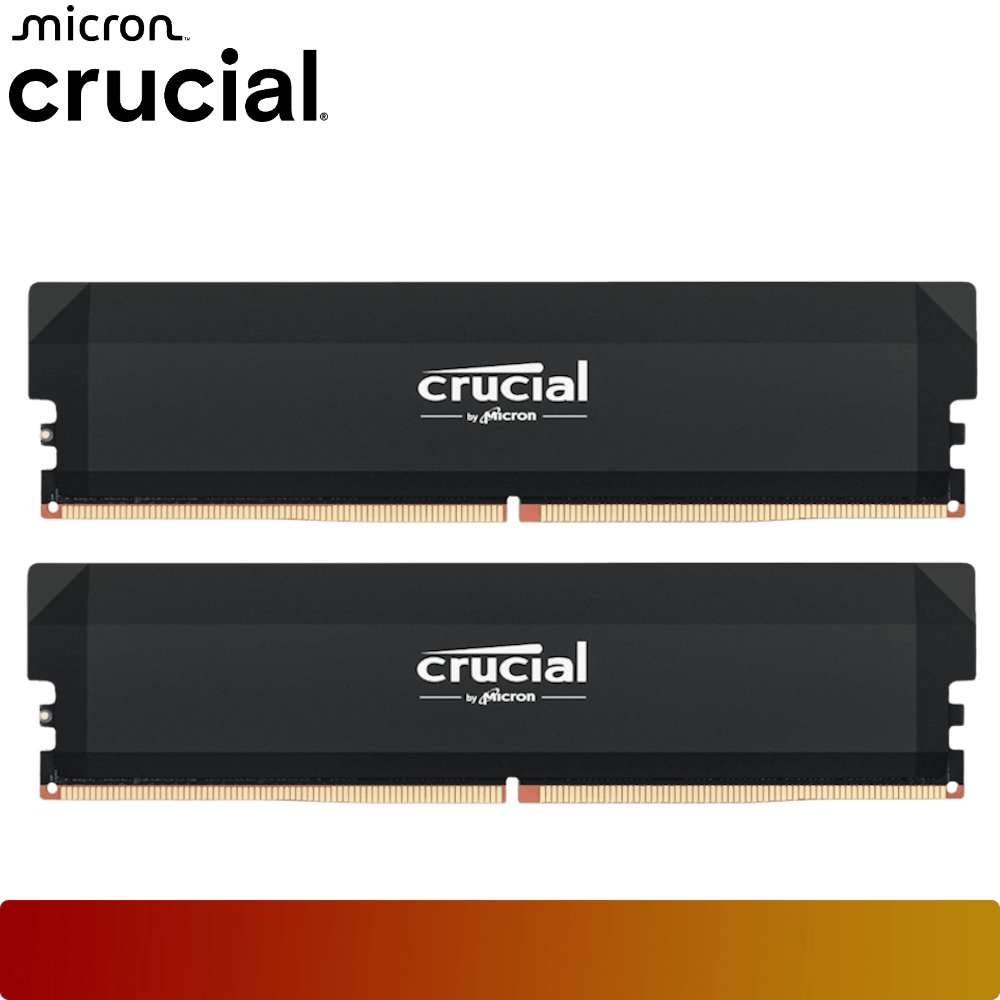 Crucial Pro Overclocking DDR5 64GB Kit (2 x 32GB) 6400 MT/s CL40 Black - 2 - Nano Komputer