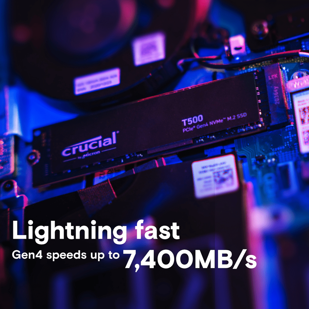 Crucial T500 4TB PCIe Gen4 NVMe M.2 SSD - 2 - Nano Komputer