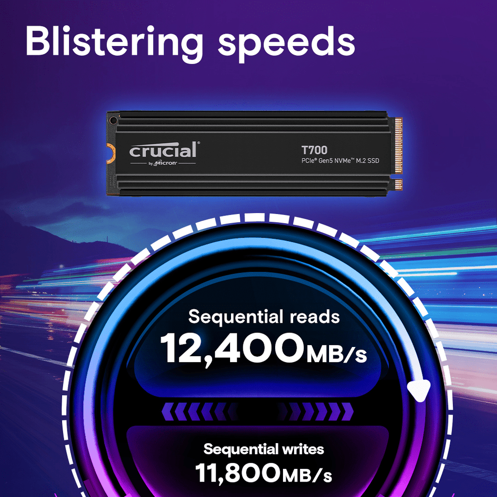 Crucial T700 2TB PCIe Gen5 NVMe M.2 SSD - 2 - Nano Komputer