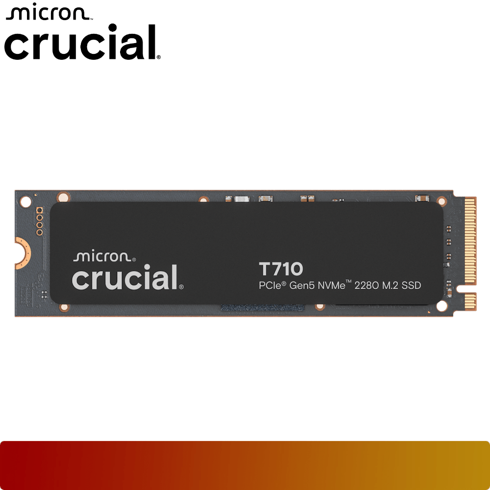 Crucial T710 4TB PCIe Gen5 NVMe 2280 M.2 SSD - 1 - Nano Komputer