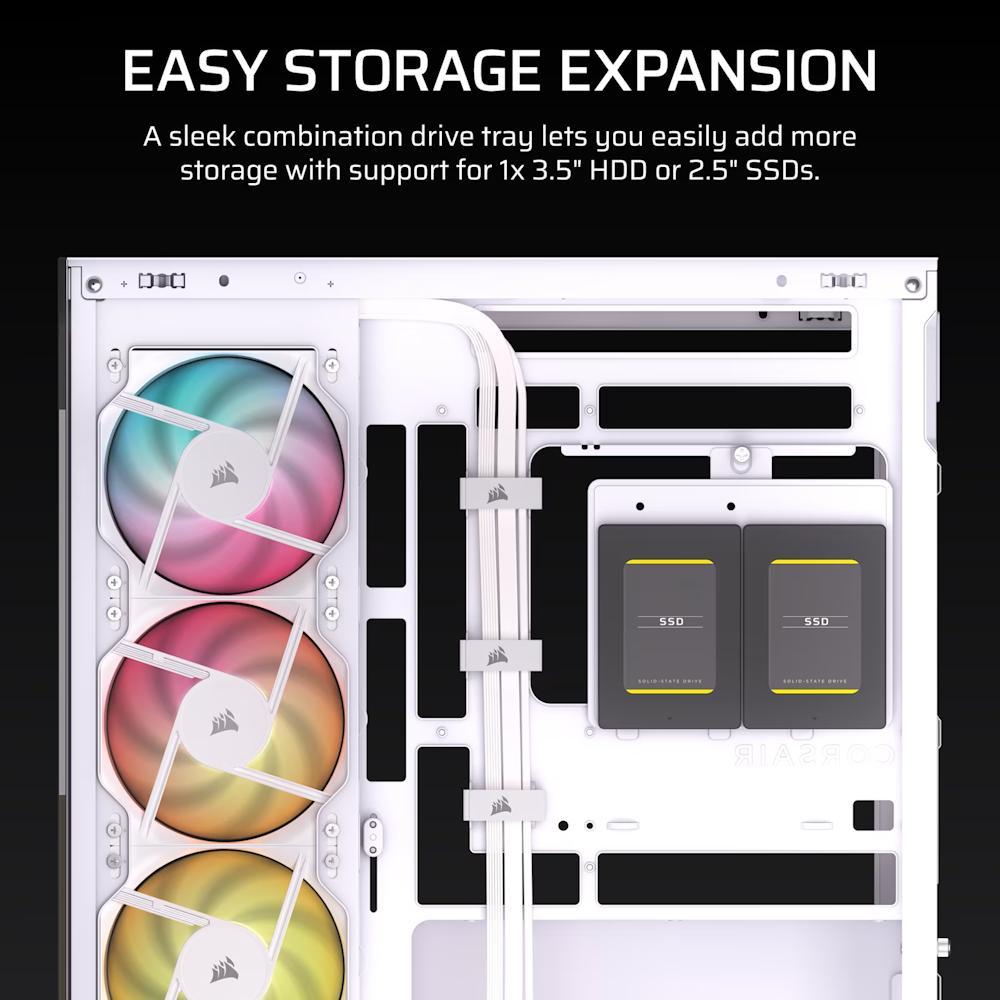 CORSAIR 2800X RS-R ARGB PANORAMIC GLASS Micro-ATX PC Case