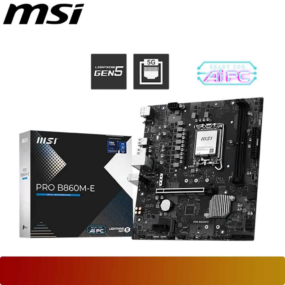 MSI PRO B860M-E | Motherboard Intel B860 LGA 1851 DDR5 mATX