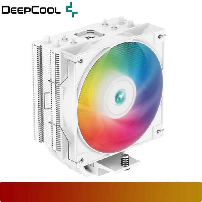 DEEPCOOL AG400 WH ARGB | Efficient 4 Heat Pipes CPU Cooler - 1 - Nano Komputer