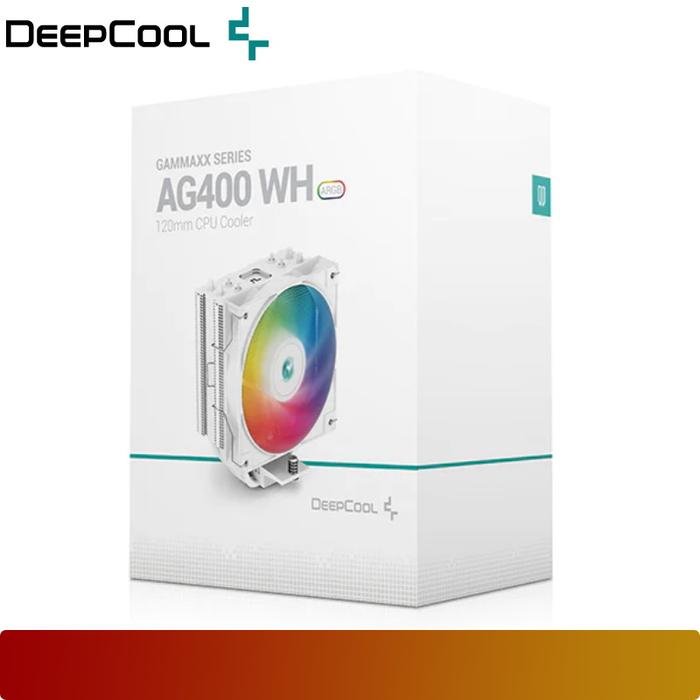 DEEPCOOL AG400 WH ARGB | Efficient 4 Heat Pipes CPU Cooler - 5 - Nano Komputer