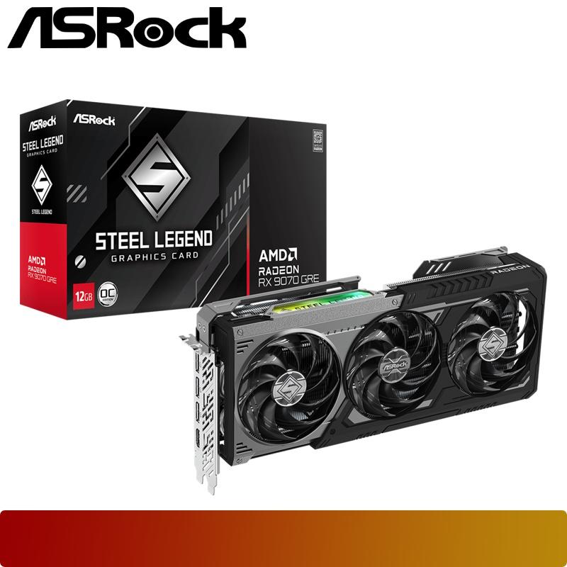 ASROCK AMD Radeon RX 9070 GRE Steel Legend Dark 12GB OC