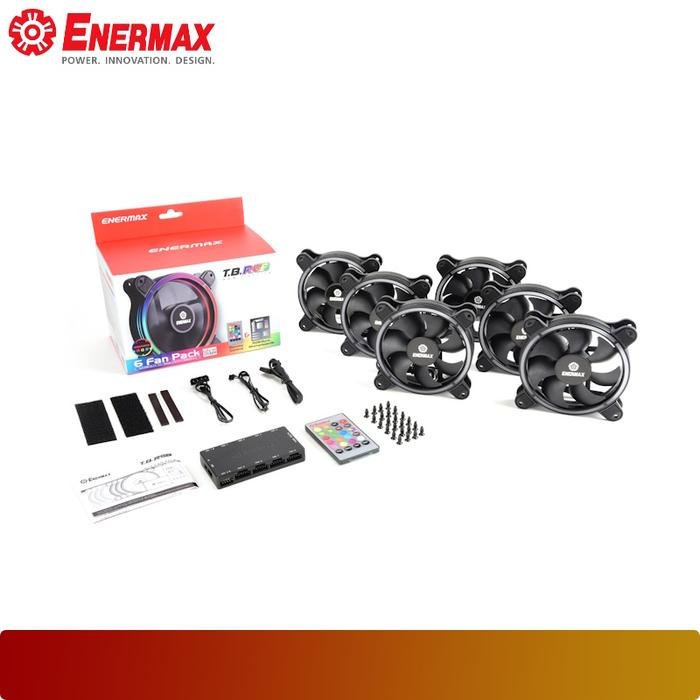 ENERMAX T.B. RGB UCTBRGB12 - BP6 | 120mm 6 Fan Pack Controlled RGB - 4 - Nano Komputer