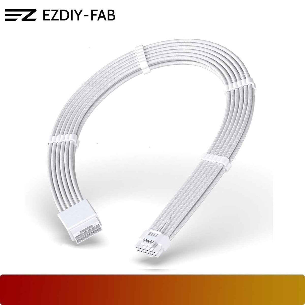 EZDIY-FAB 16AWG PCIe 5.0 12VHPWR Male to Female GPU Power Sleeved Cable