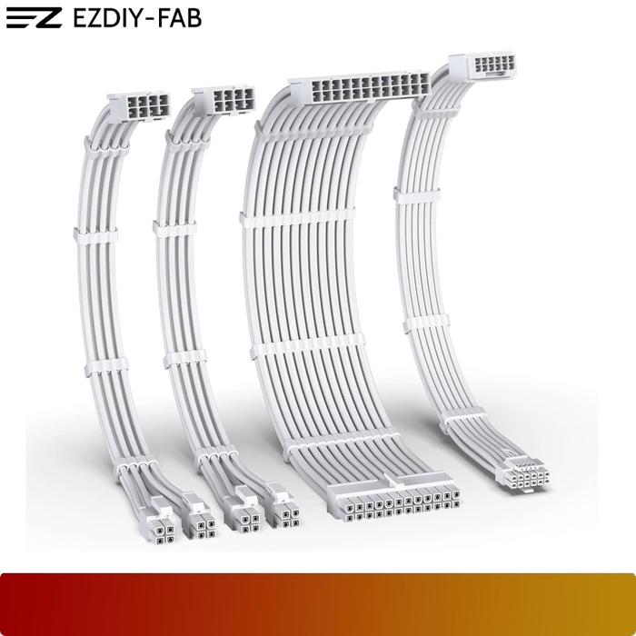 EZDIY - FAB 16AWG PCIe 5.0 12VHPWR Male to Female Power Supply Cable Extension - 8 - Nano Komputer