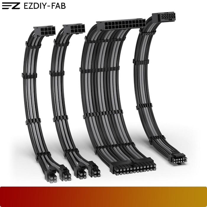 EZDIY - FAB 16AWG PCIe 5.0 12VHPWR Male to Female Power Supply Cable Extension - 10 - Nano Komputer
