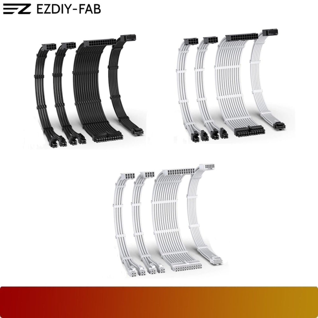 EZDIY - FAB 16AWG PCIe 5.0 12VHPWR Male to Female Power Supply Cable Extension - 1 - Nano Komputer