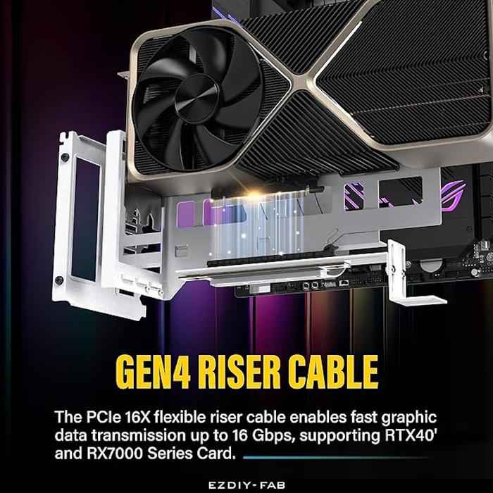 EZDIY-FAB Vertical PCIe 4.0 GPU Mount Bracket Graphic Card Holder