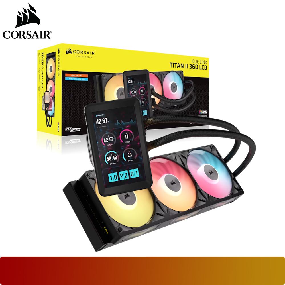 CORSAIR iCUE LINK TITAN II 360 RX LCD AIO Liquid CPU Cooler