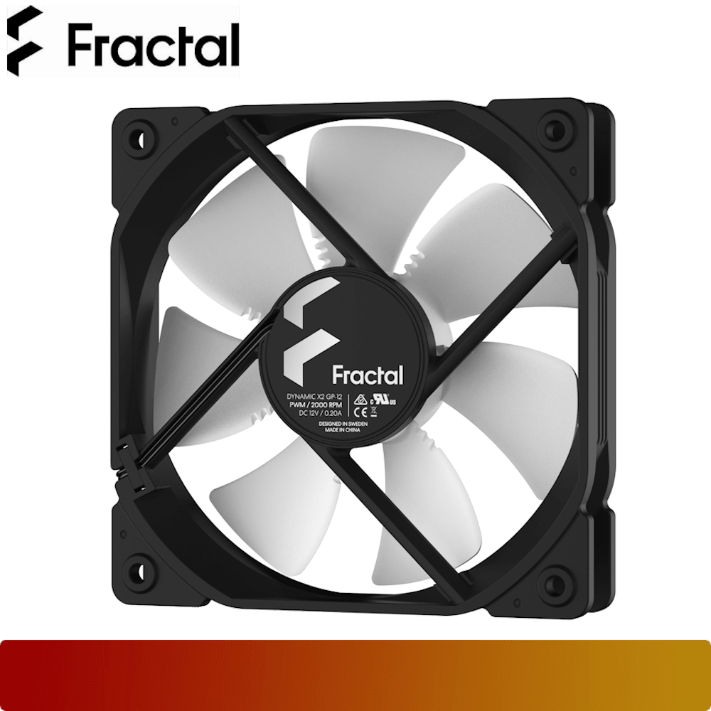 FRACTAL DESIGN Dynamic X2 GP-12 PWM-3-Nano Komputer