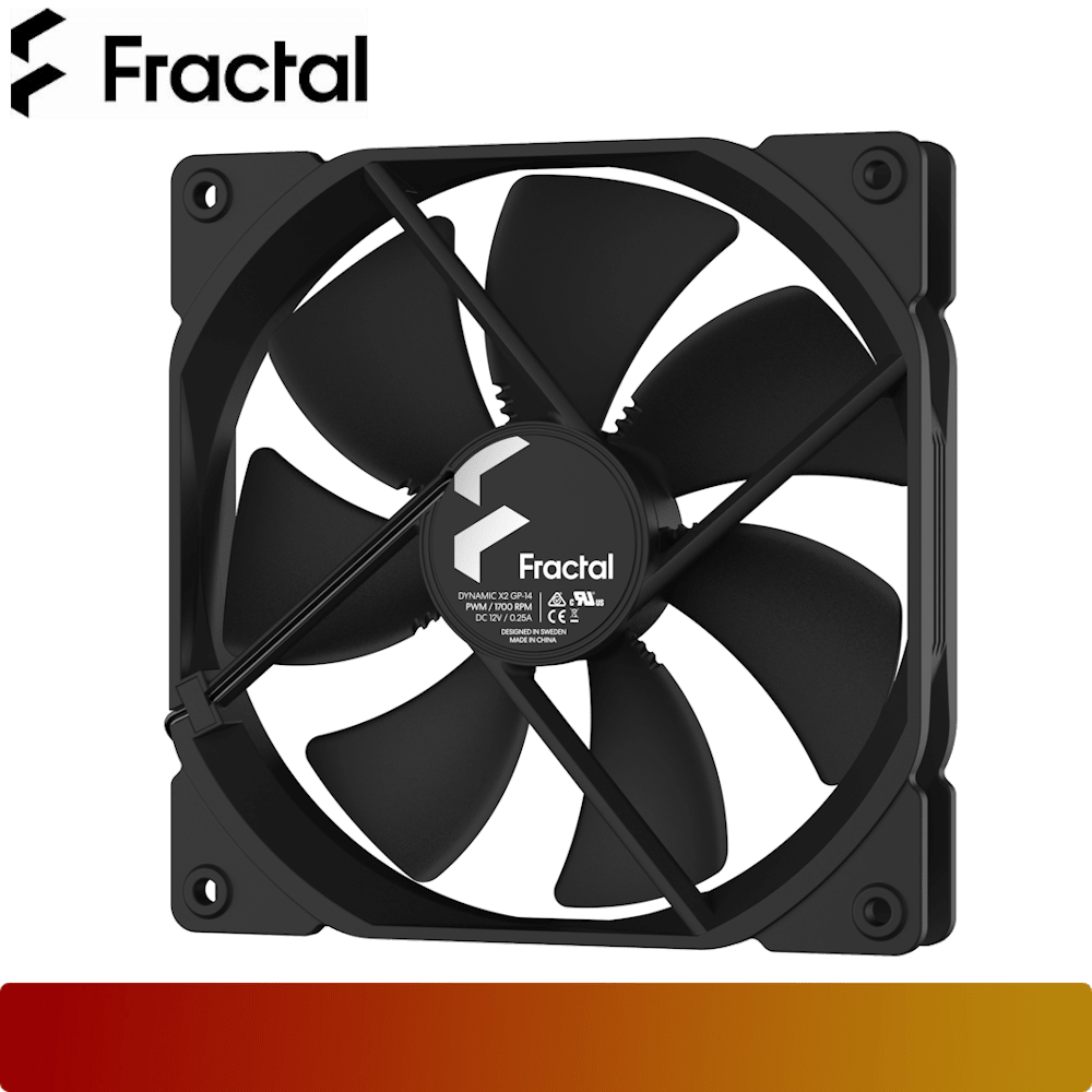 FRACTAL DESIGN Dynamic X2 GP-14 PWM-2-Nano Komputer