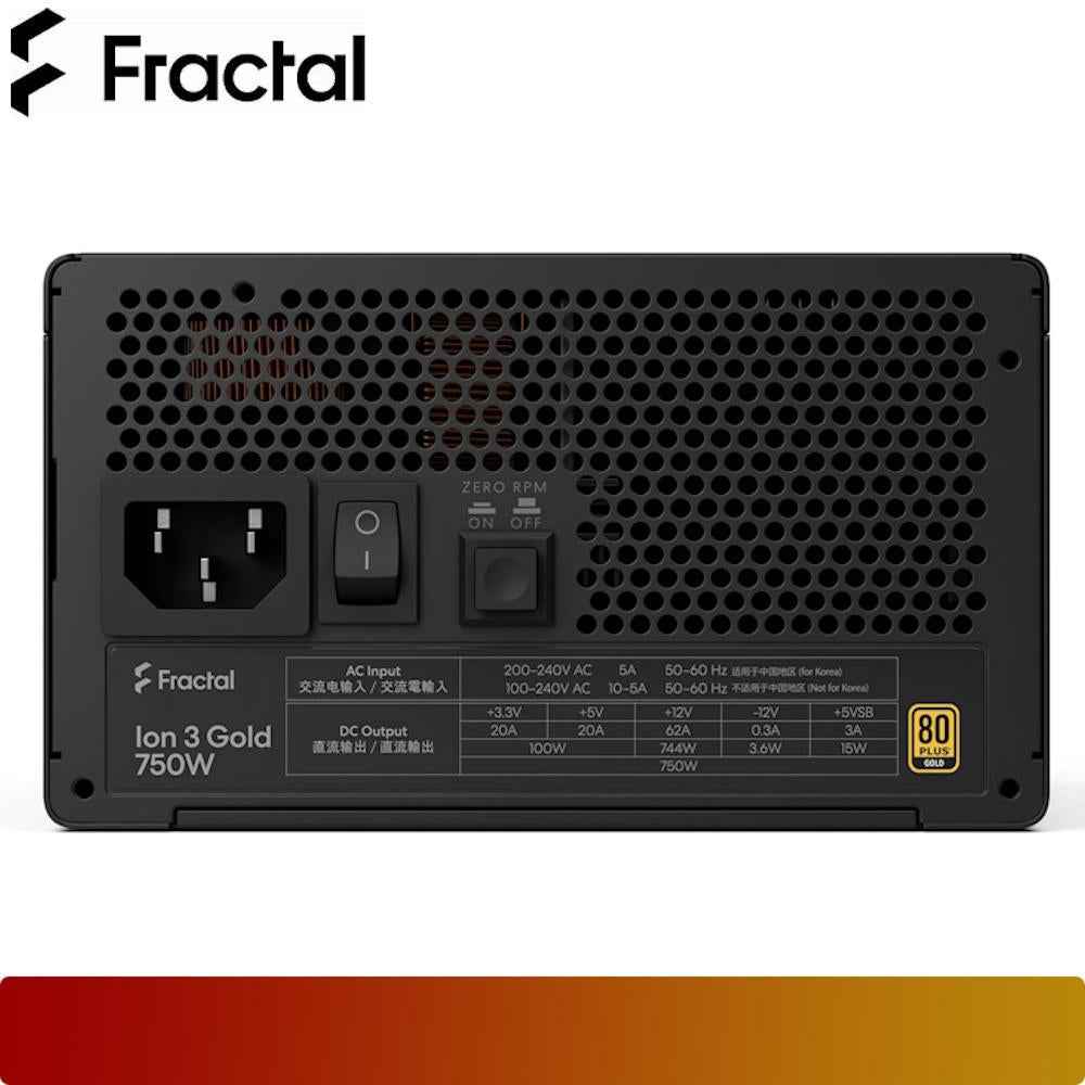 FRACTAL DESIGN Ion 3 Gold 750W - 4 - Nano Komputer
