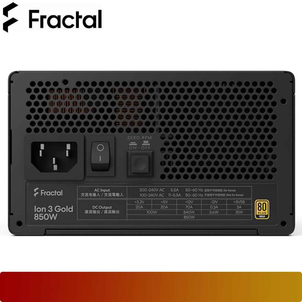 FRACTAL DESIGN Ion 3 Gold 850W - 5 - Nano Komputer
