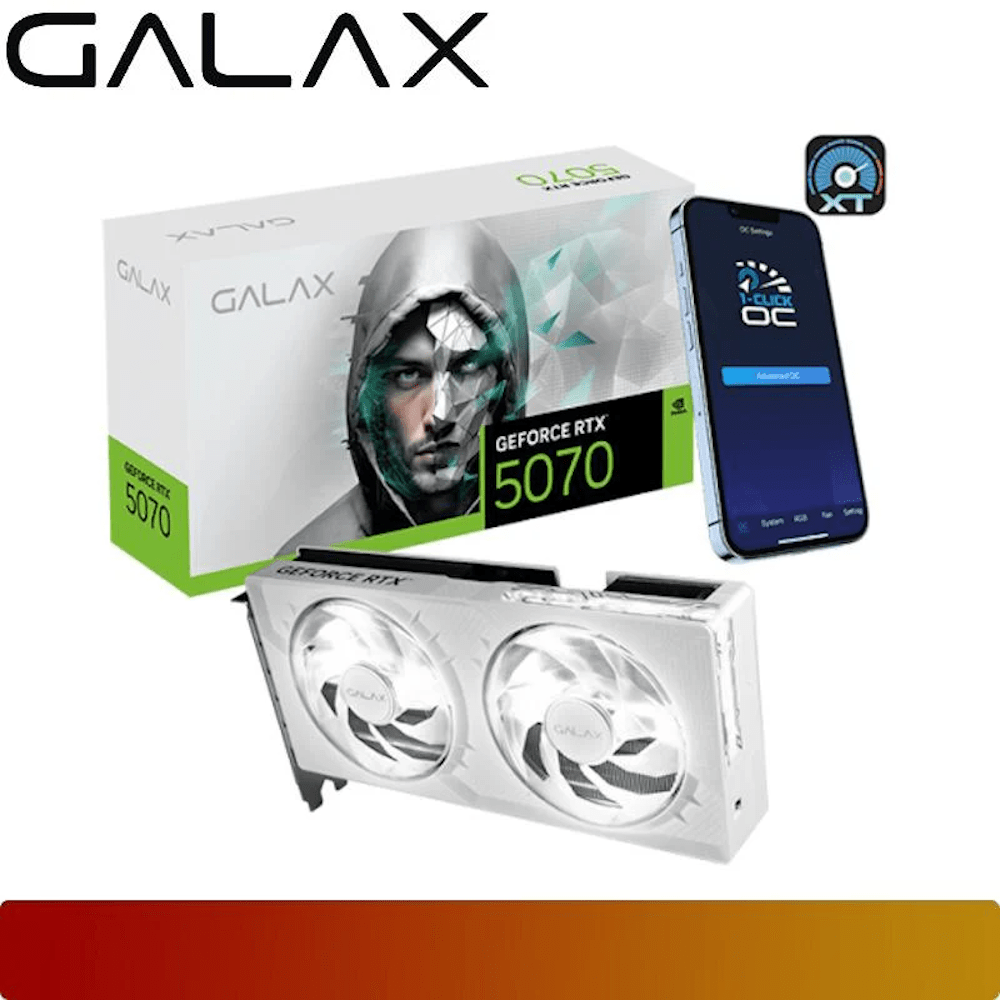 GALAX GeForce RTX 5070 1-Click OC White 12GB GDDR7-1-Nano Komputer