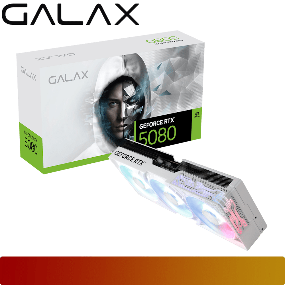 GALAX GeForce RTX 5080 1 - Click OC White 16GB GDDR7 - 1 - Nano Komputer