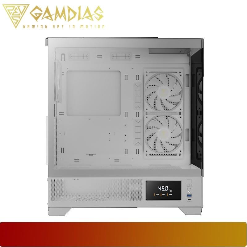 GAMDIAS ATLAS M1 | Seamless Tempered Glass Display PC Case - 5 - Nano Komputer