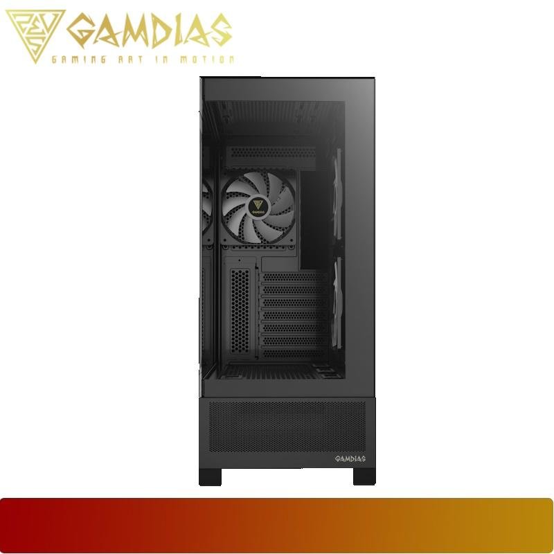 GAMDIAS ATLAS M1 | Seamless Tempered Glass Display PC Case - 3 - Nano Komputer