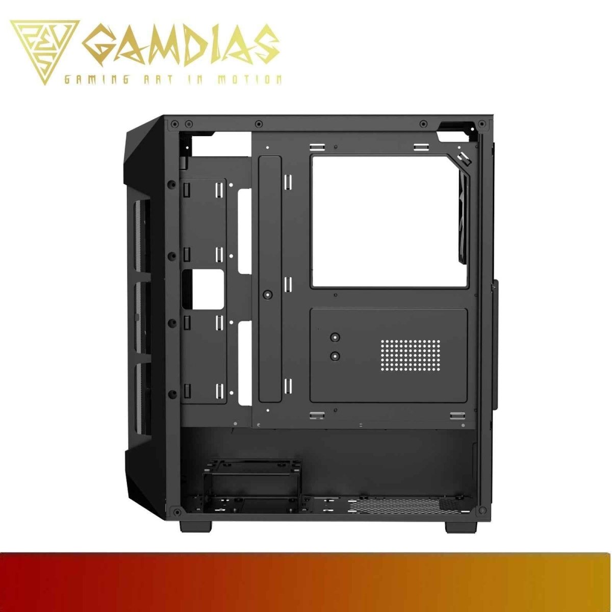 GAMDIAS AURA GC1 ELITE ARGB | Mesh ARGB Mid Tower Case - 4 - Nano Komputer