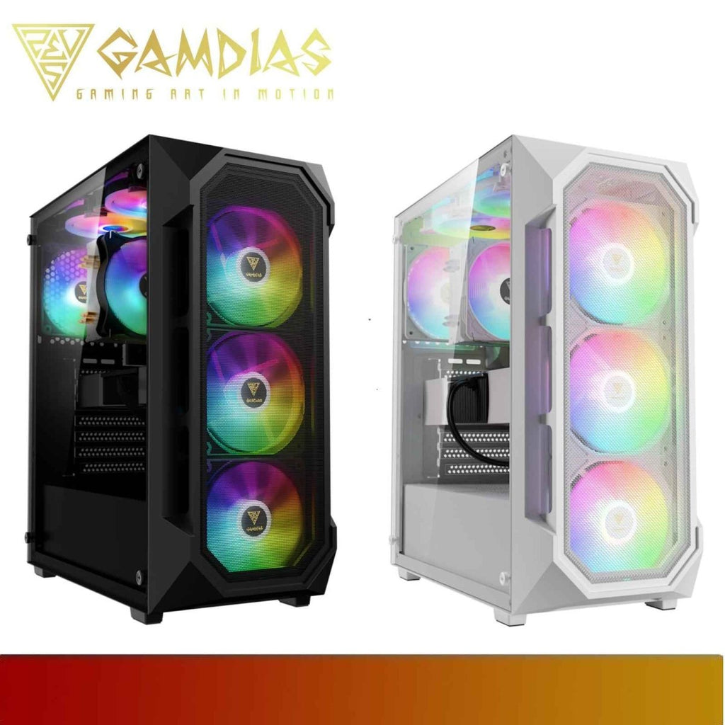 GAMDIAS AURA GC1 ELITE ARGB | Mesh ARGB Mid Tower Case - 1 - Nano Komputer
