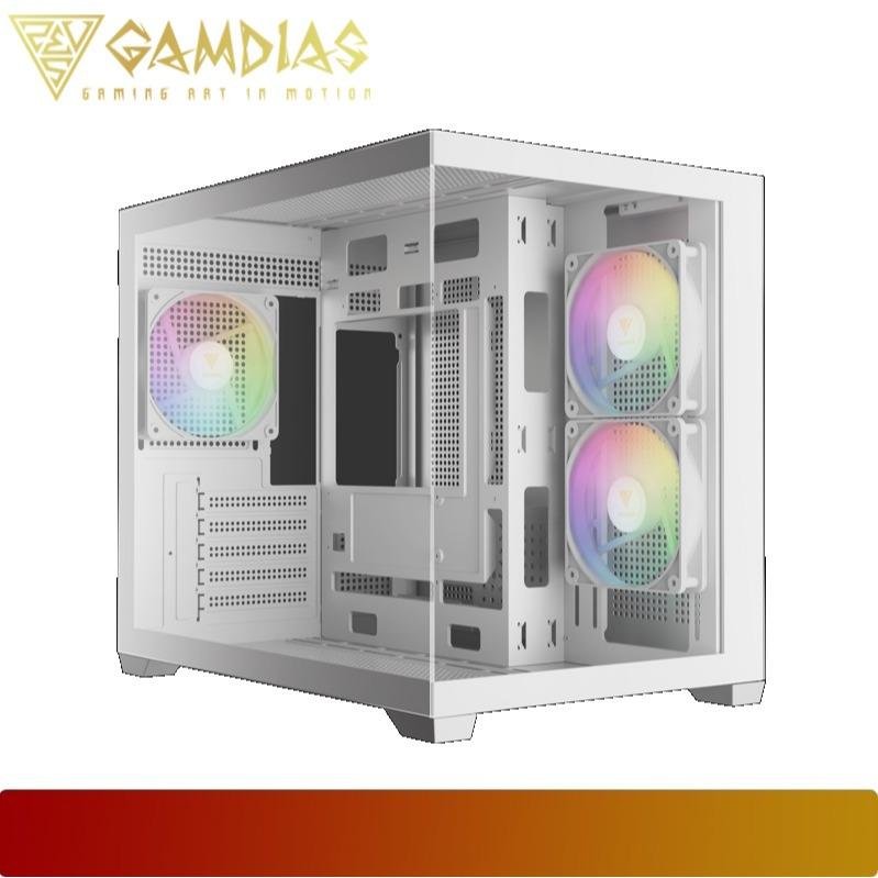 GAMDIAS AURA GC10M V2 ARGB | Spacious Panoramic ARGB Micro - Tower PC Case - 9 - Nano Komputer