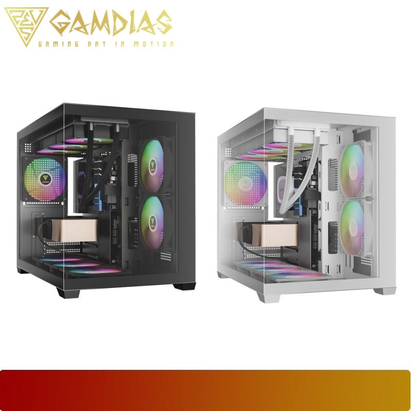 GAMDIAS AURA GC10M V2 ARGB | Spacious Panoramic ARGB Micro - Tower PC Case - 1 - Nano Komputer