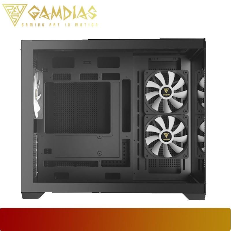 GAMDIAS AURA GC10M V2 ARGB | Spacious Panoramic ARGB Micro - Tower PC Case - 4 - Nano Komputer