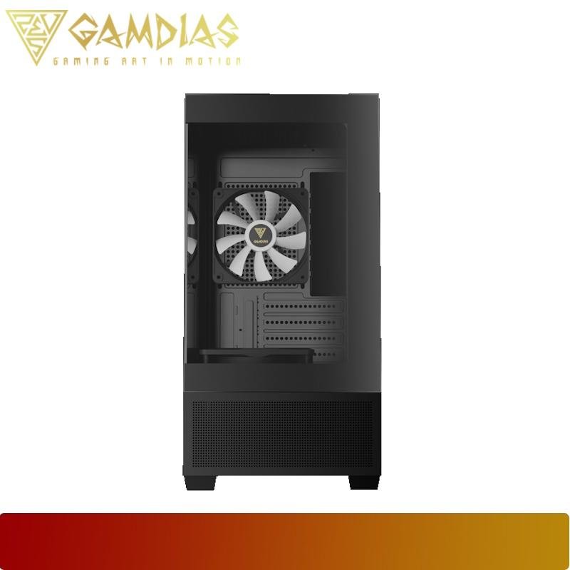 GAMDIAS AURA GC9M ELITE ARGB | COMPACT PANORAMIC ARGB MICRO TOWER CASE - 2 - Nano Komputer