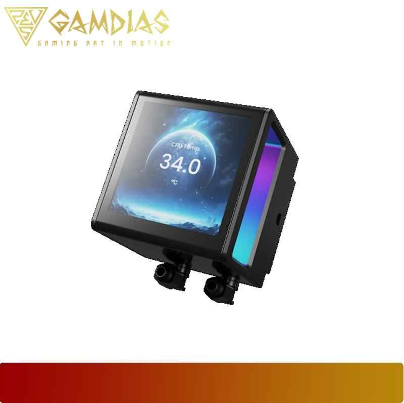 GAMDIAS CHIONE P5 - 360 | 360mm Liquid CPU Cooler with 3.4" IPS LCD Display - 7 - Nano Komputer