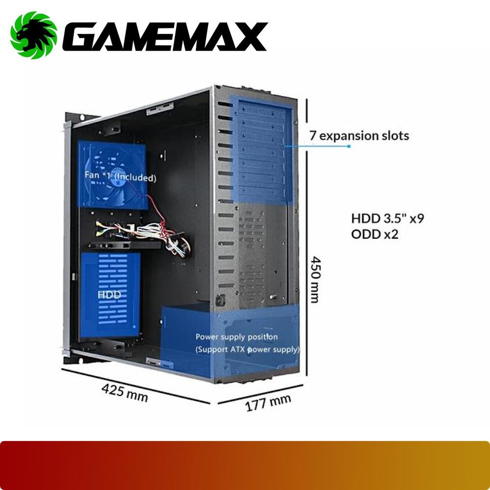 GAMEMAX 4U Rackmount Server 4U Industrial ATX PC Case-3-Nano Komputer