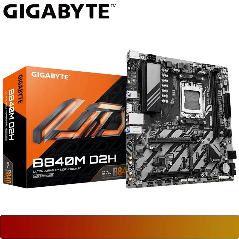 GIGABYTE B840M D2H | Motherboard AMD B840 AM5 DDR5 Micro ATX - 1 - Nano Komputer
