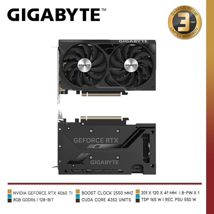 GIGABYTE GeForce RTX 4060 Ti WINDFORCE OC 8G - 2 - Nano Komputer
