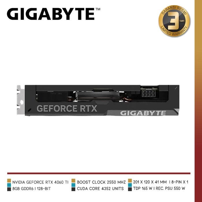 GIGABYTE GeForce RTX 4060 Ti WINDFORCE OC 8G - 4 - Nano Komputer