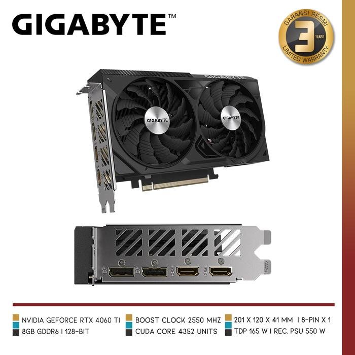 GIGABYTE GeForce RTX 4060 Ti WINDFORCE OC 8G - 3 - Nano Komputer