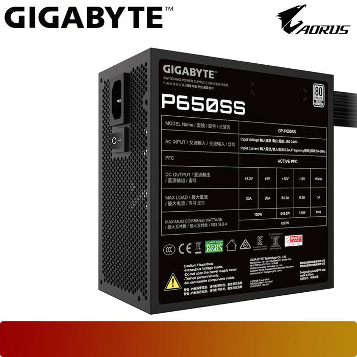 GIGABYTE P650SS | PSU 650W 80+ Silver Flat Cable - 4 - Nano Komputer