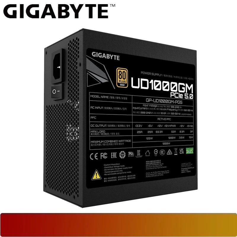 GIGABYTE UD1000GM PG5 | PSU 1000W 80+ Gold PCIe 5.0 Fully Modular - 4 - Nano Komputer