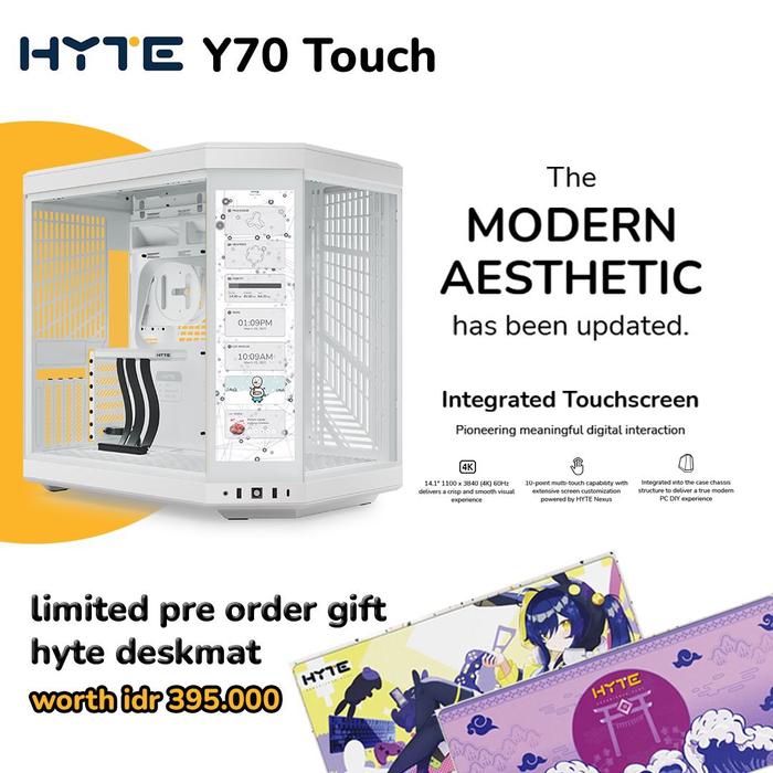 HYTE Y70 TOUCH | MODERN AESTHETIC CASE - 3 - Nano Komputer