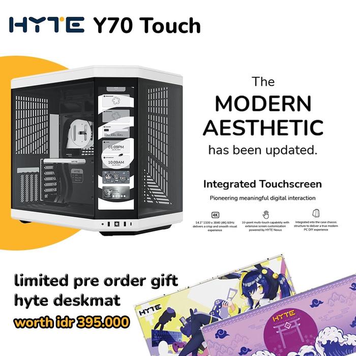 HYTE Y70 TOUCH | MODERN AESTHETIC CASE - 2 - Nano Komputer