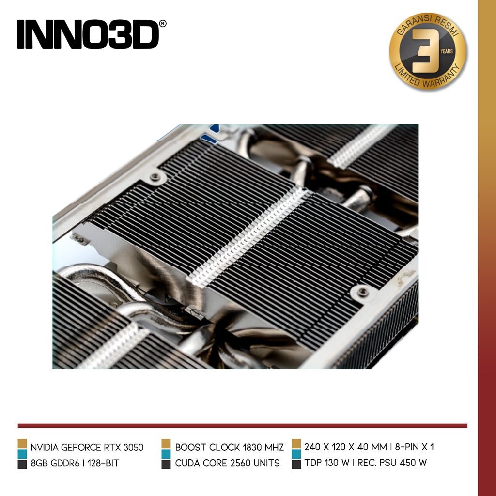 INNO3D GEFORCE RTX 3050 GAMING OC X2 8GB GDDR6 - 4 - Nano Komputer