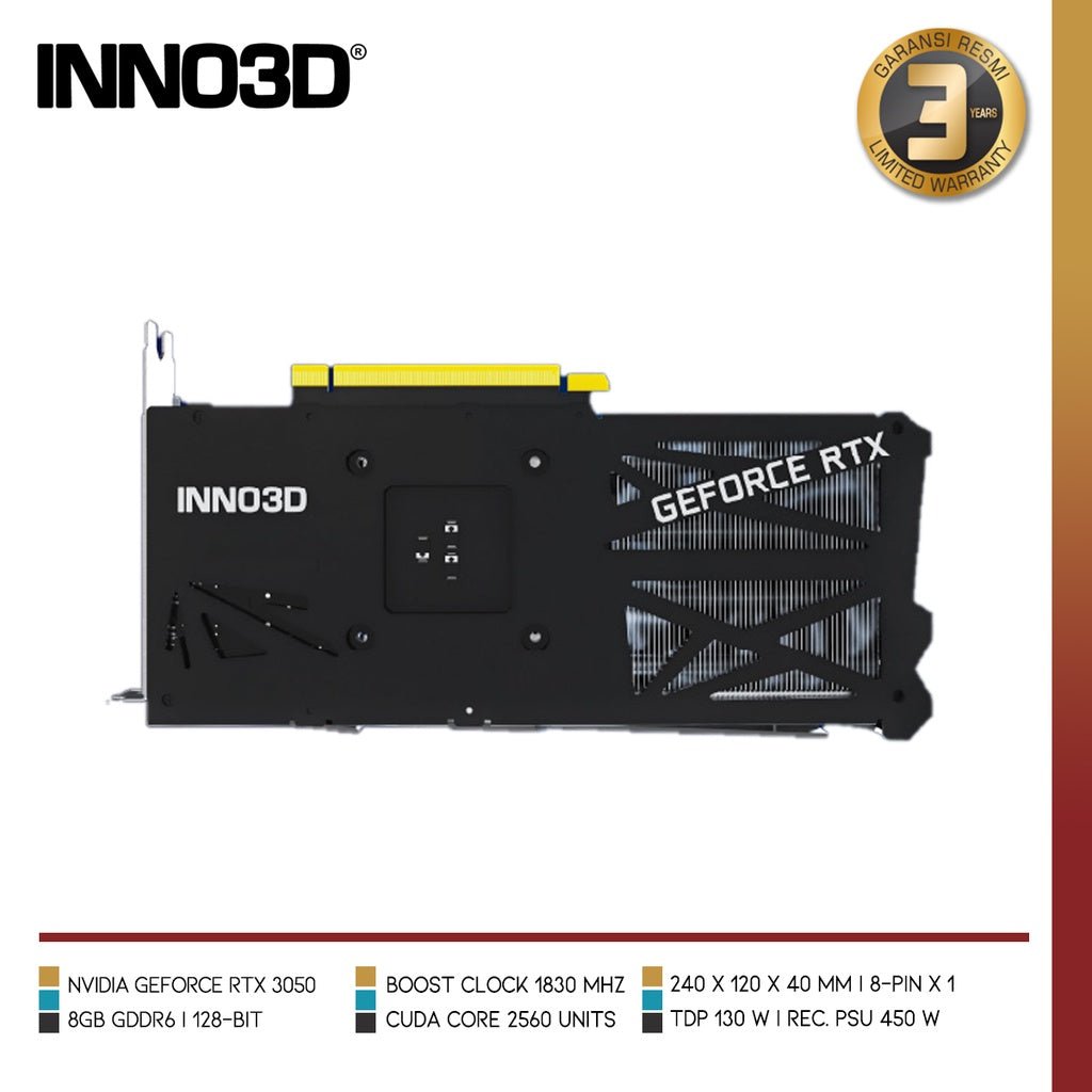 INNO3D GEFORCE RTX 3050 GAMING OC X2 8GB GDDR6 - 3 - Nano Komputer