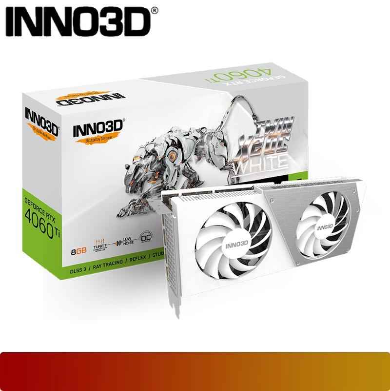 INNO3D GeForce RTX 4060 Ti 8GB TWIN X2 OC WHITE - 1 - Nano Komputer