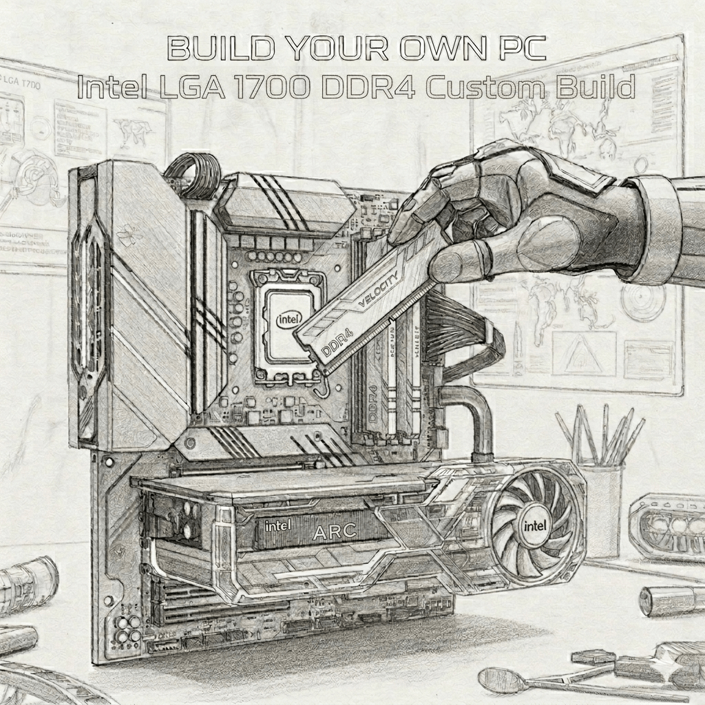Intel LGA 1700 DDR4 Build - 1 - Nano Komputer