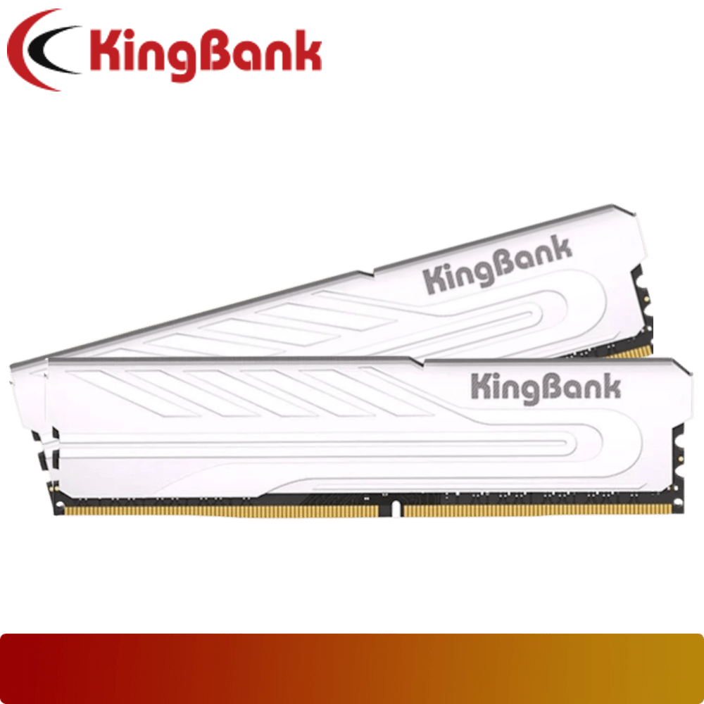 KingBank Classic Heatsink DDR4 16GB Kit (2 x 8GB) 3200 MT/s CL16 Silver - 1 - Nano Komputer