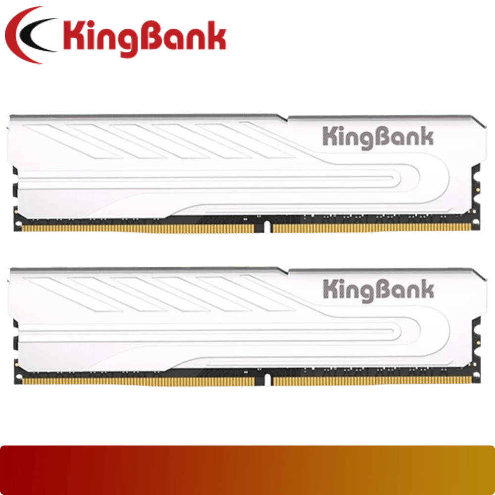KingBank Classic Heatsink DDR4 16GB Kit (2 x 8GB) 3200 MT/s CL16 Silver - 2 - Nano Komputer