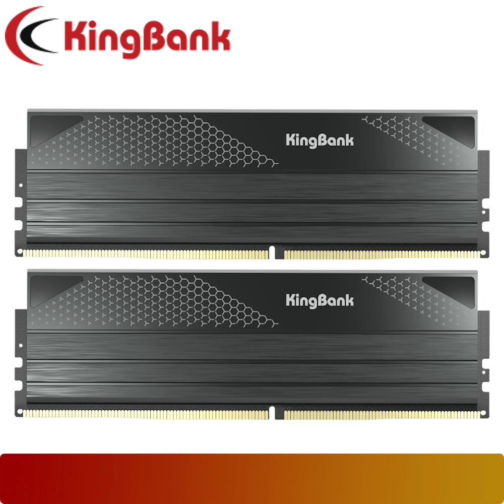KingBank Dark DDR5 32GB Kit (2 x 16GB) 6000 MT/s CL28 Black A - Die - 2 - Nano Komputer